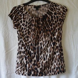 Worthington Animal Print Petite T-Shirt